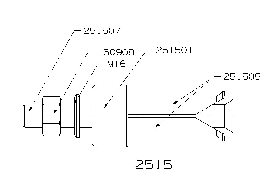 EXTRACTOR DE PINZA INTERIOR FORZA SERIE 2500